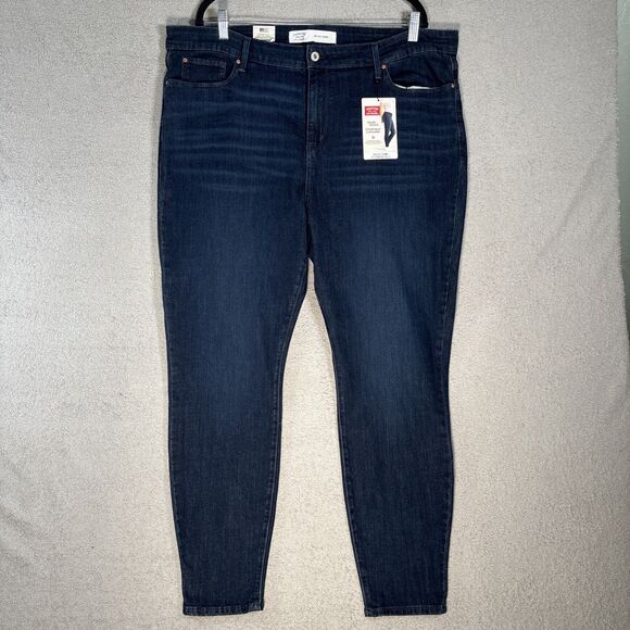 Levi's Denim - NWT Signature Levis Straus Jeans Womens Size 22W Mid Rise Skinny Dark Wash Denim